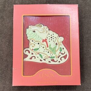 Lenox Joyous Tidings Sleigh Ornament